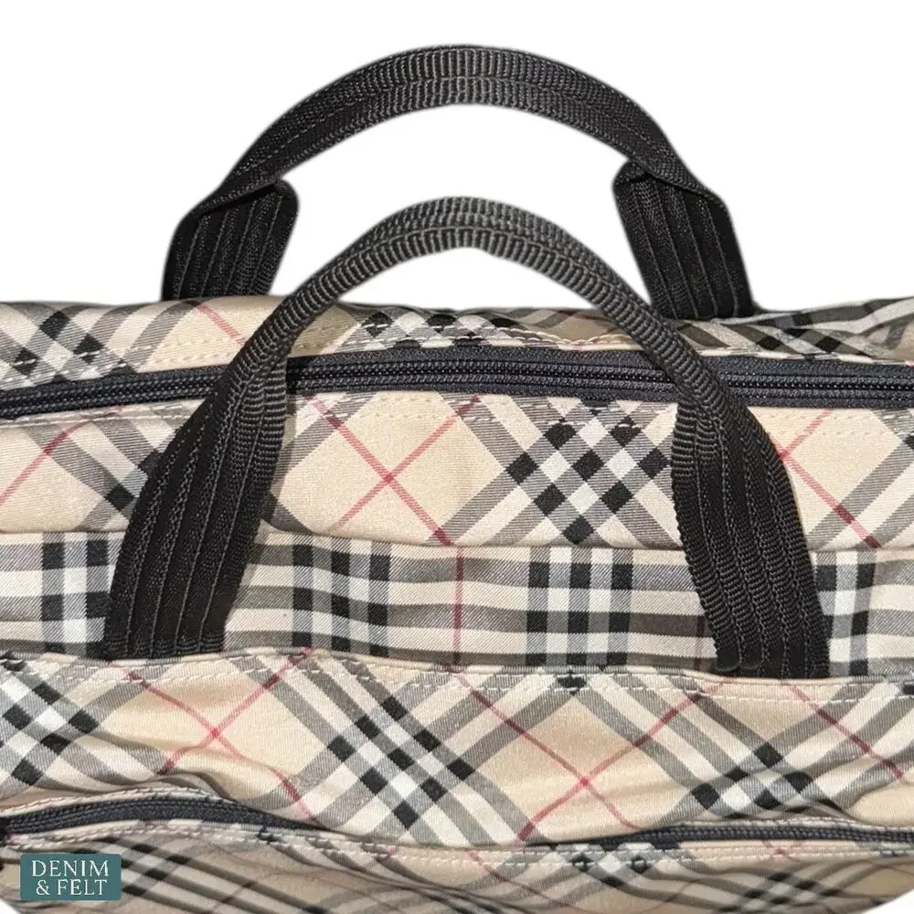 Burberry London Nova Check 3 Way Bag‎ Tote Shoulder Backpack Unisex Travel Work